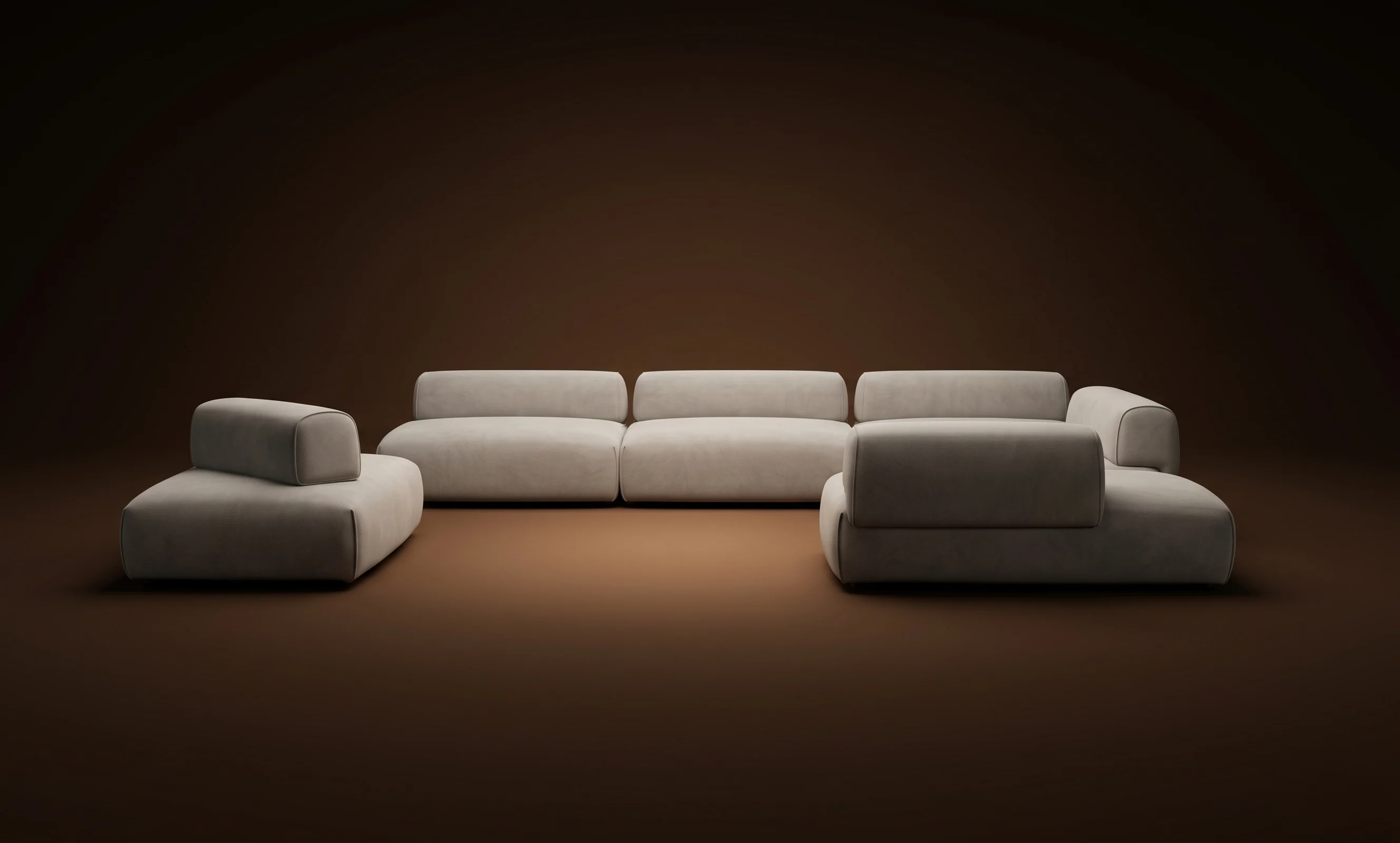 Nissa 8 seater sofa, 450 × 330 cm